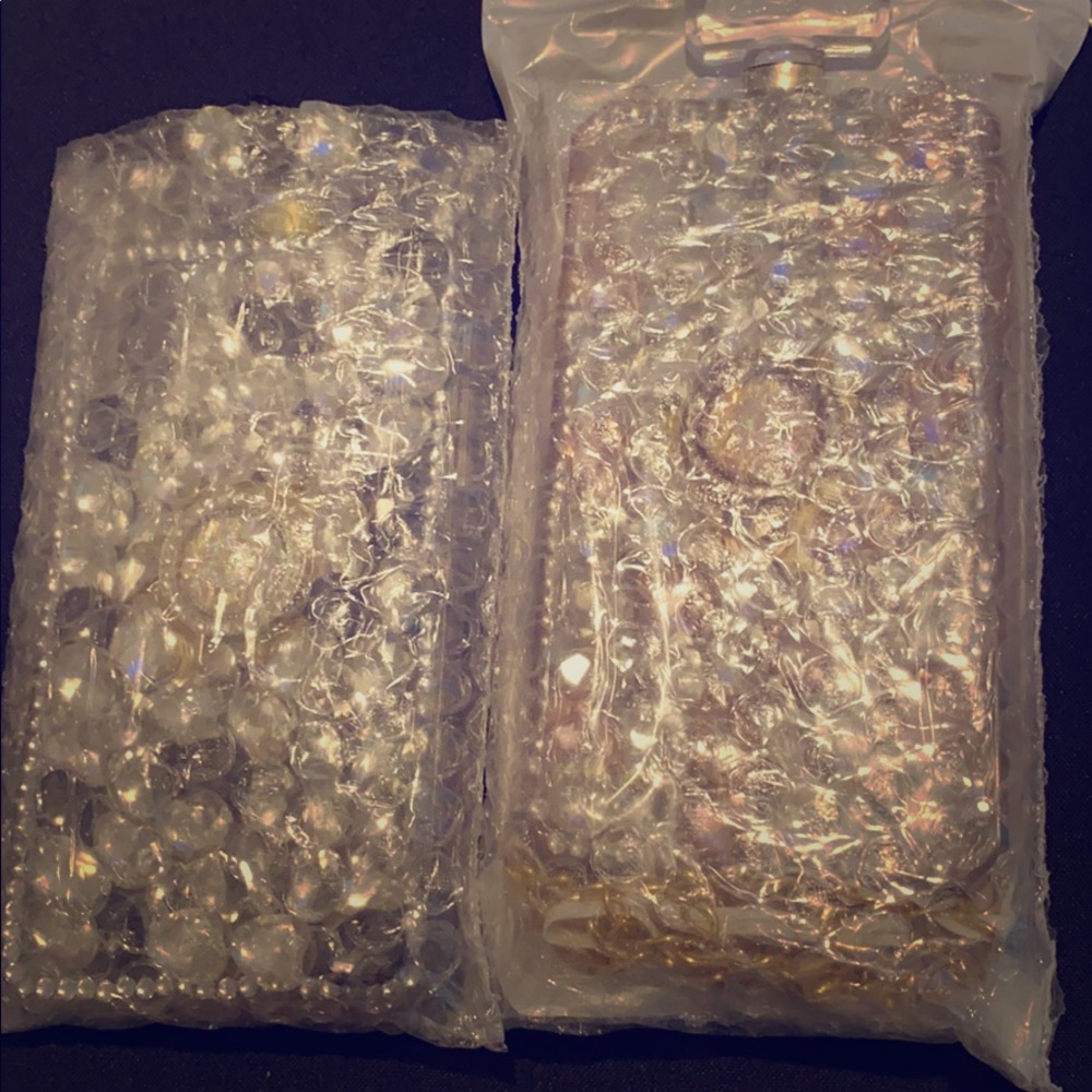 A rhinestone phone case